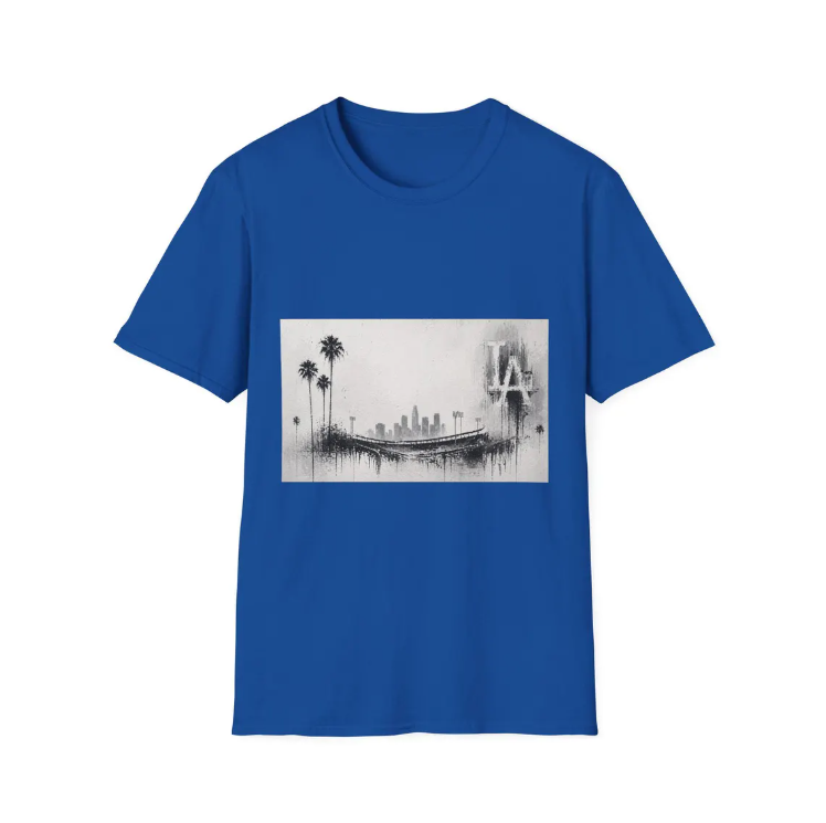 Los Angeles Dodgers Stadium Palm Trees Skyline T-Shirt