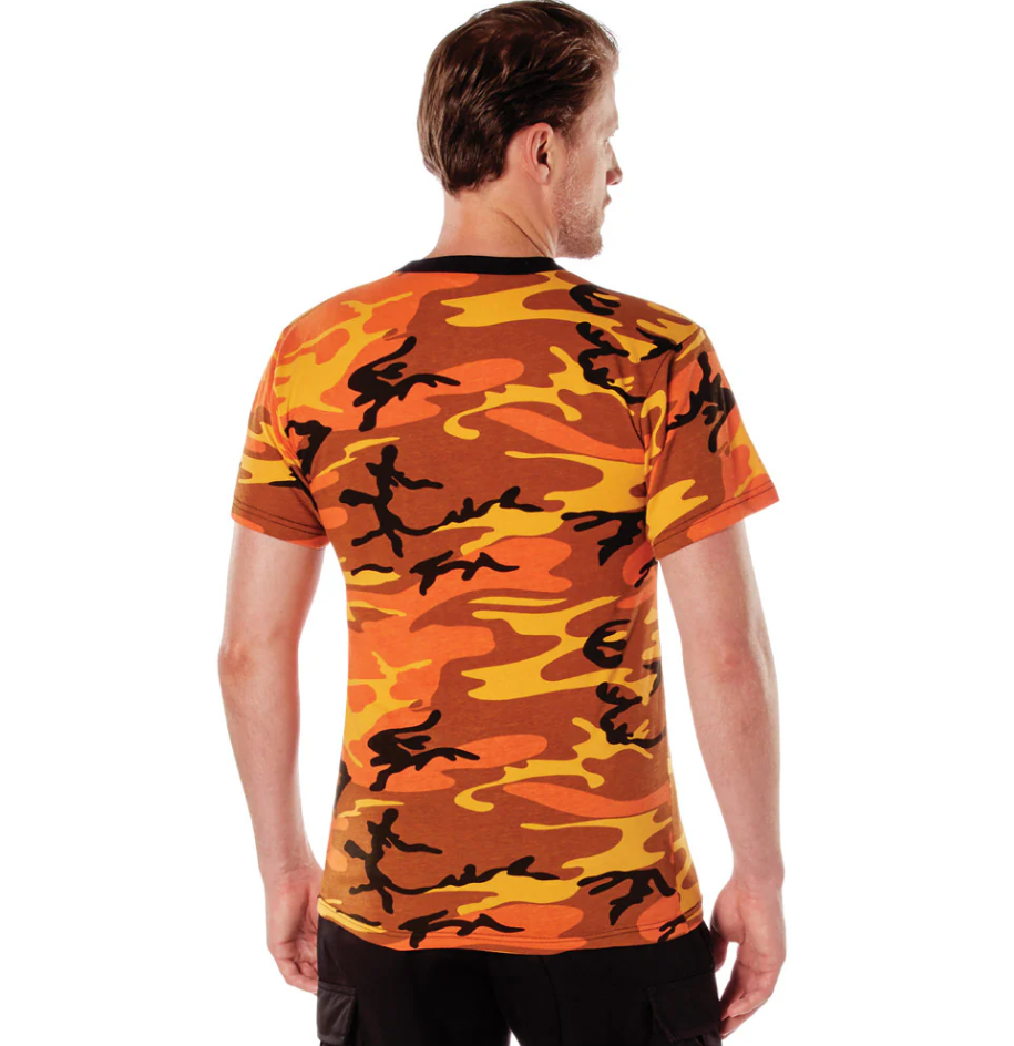 Savage Orange Camo Short Sleeve T-Shirt