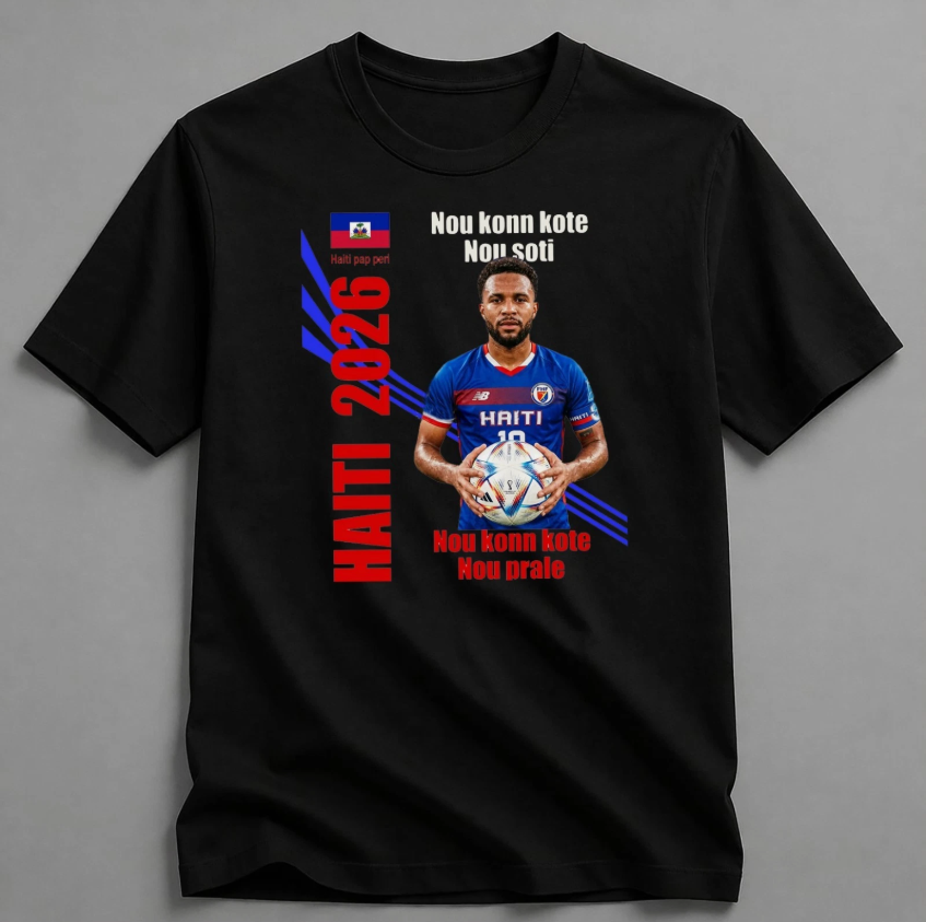 Fifa World Cup 2026 T-Shirt Soccer Graphic Tee USA Football Fan, Haiti