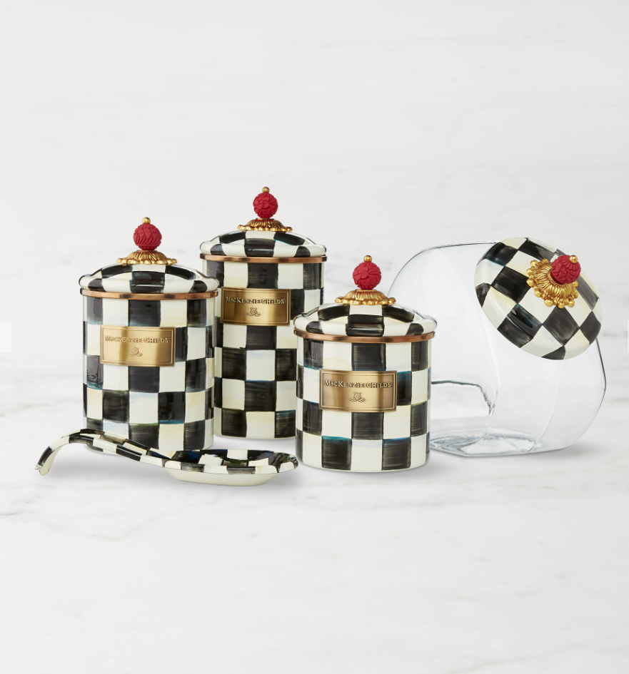 MacKenzie-Childs Courtly Check Cookie Jar