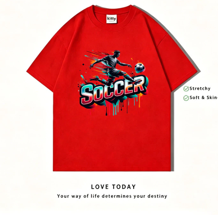 Street style in World Cup 2026, breathable T-shirt. - 1