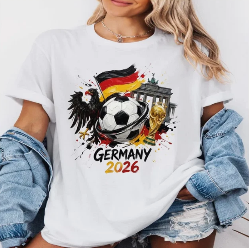 Germany 2026 Shirt, World Cup Soccer Tee, German Flag Football T-Shirt,FIFA 2026
