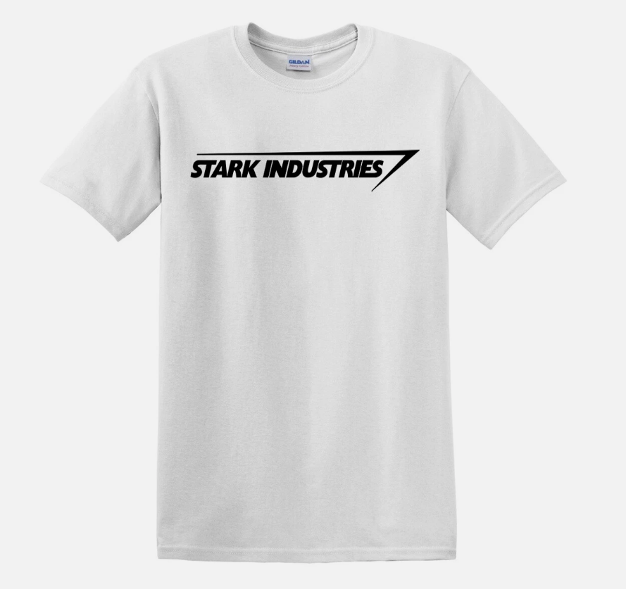 STARK INDUSTRIES T Shirt Iron Man Shield Marvel Comic Father day Gift Top Tee