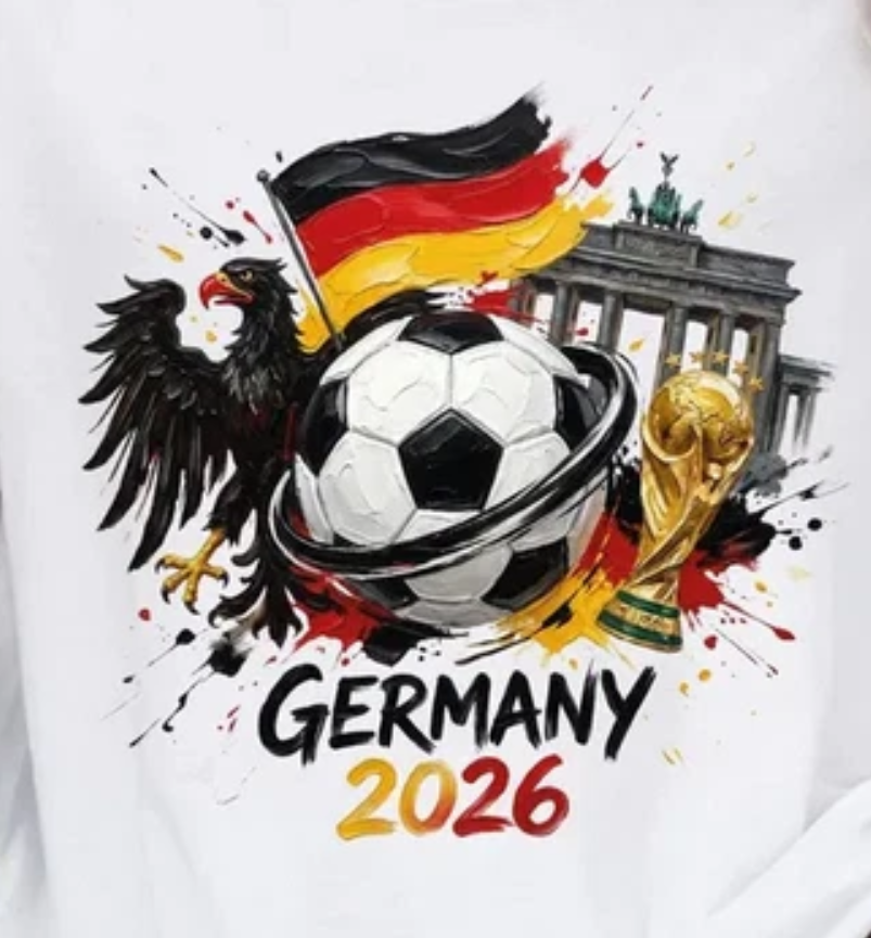 Germany 2026 Shirt, World Cup Soccer Tee, German Flag Football T-Shirt,FIFA 2026