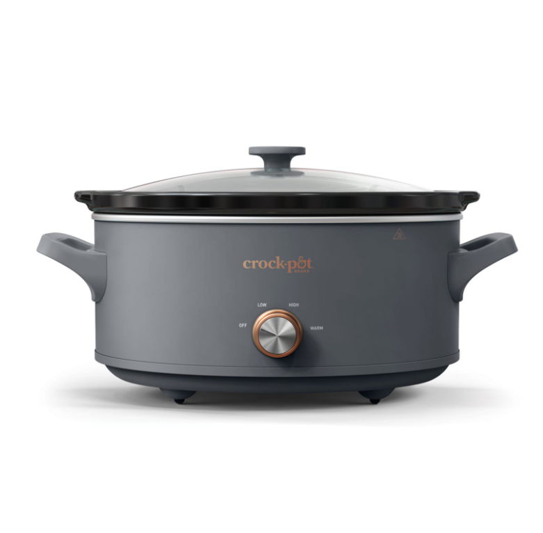 Crock-Pot Manual 7-Quart Slow Cooker, Mussel Grey
