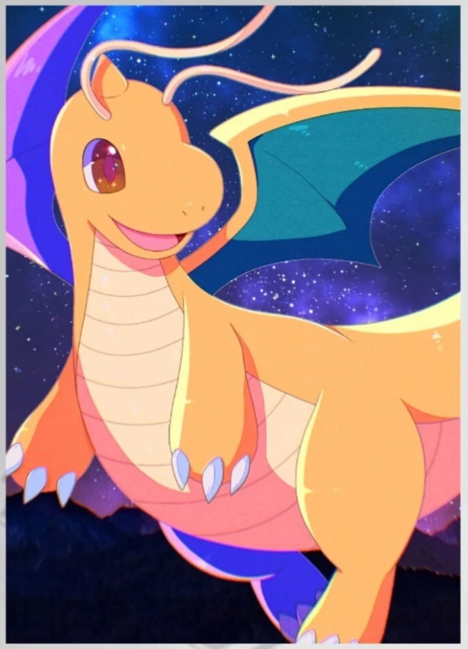 Dragonite Art Canvas Poster Wall Art Home Decor