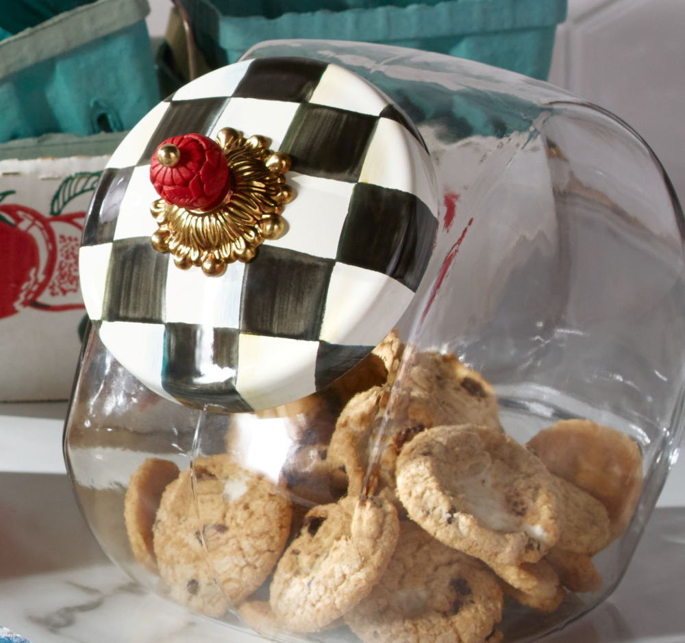 MacKenzie-Childs Courtly Check Cookie Jar