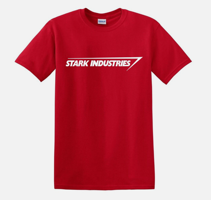 STARK INDUSTRIES T Shirt Iron Man Shield Marvel Comic Father day Gift Top Tee