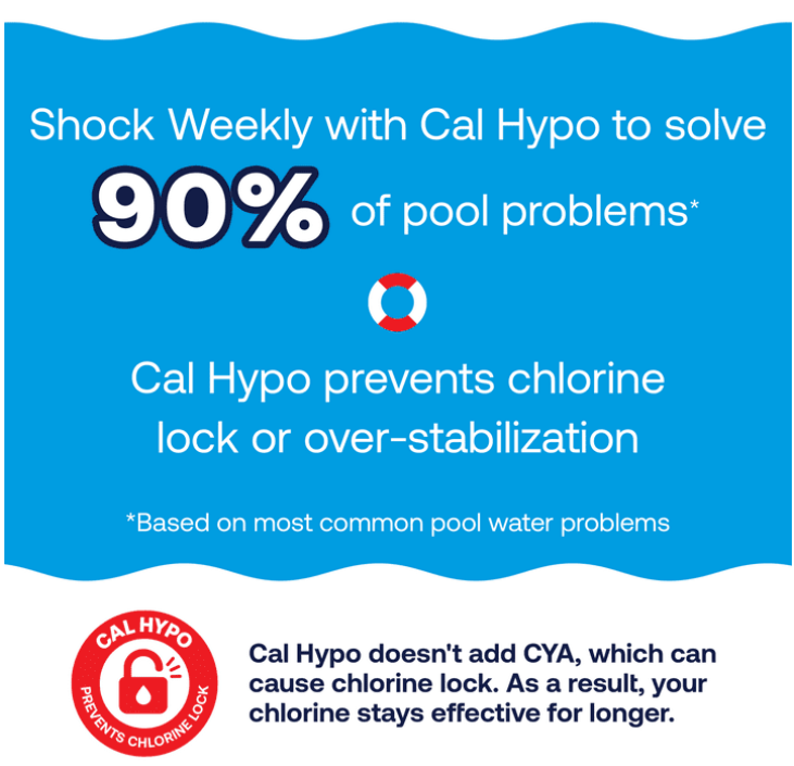 HTH Pool Care Shock Advanced — Granules, 6 Pack (6 lb total) — Pool Shock Treatment for Weekly Pool Sanitizing