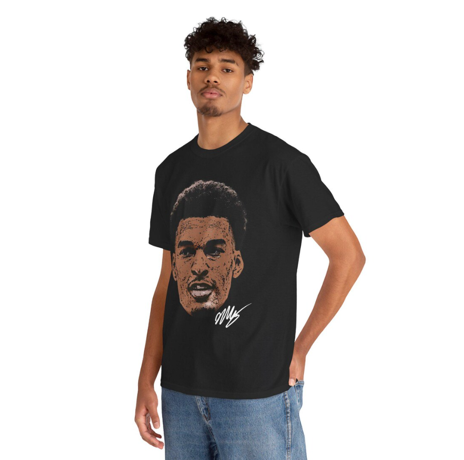 Victor Wembanyama San Antonio T Shirt Face Tee Autograph Edition