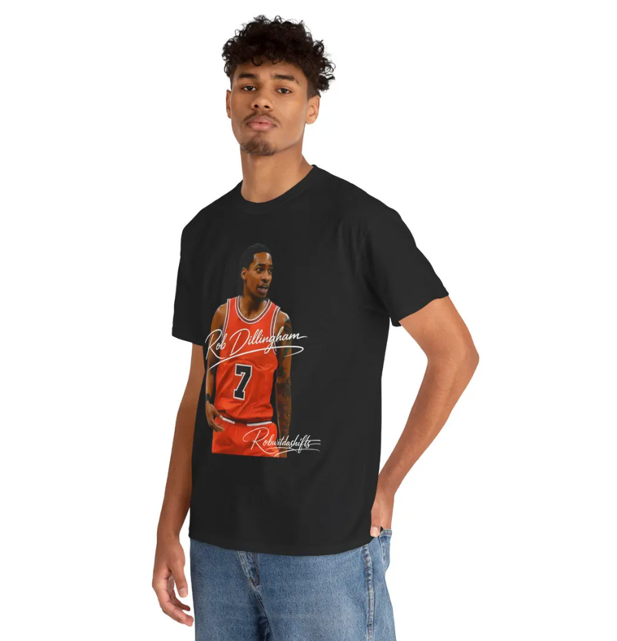 Rob Dillingham Chicago T Shirt Basketball Player Graphic Tee