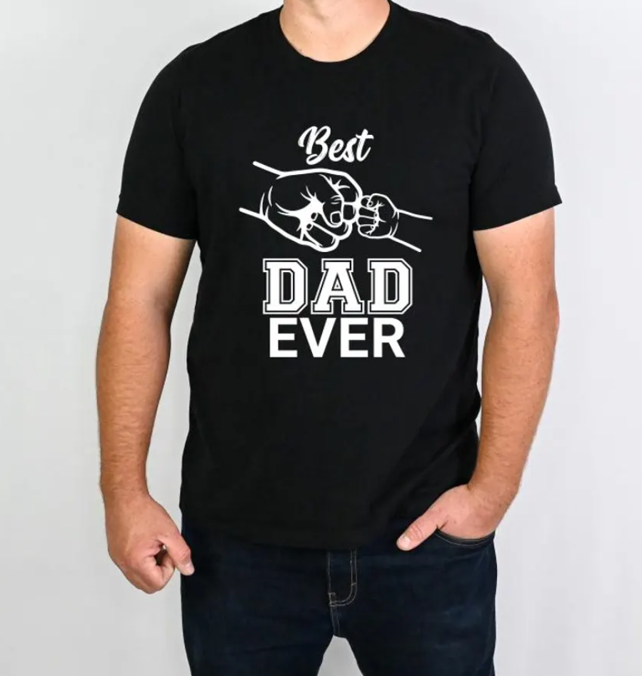 Best Dad Ever Shirt, Dad and Kids Fist Bump Tee, Father Day Gift, Gift From Kids, Dad Birthday Shirt, Matching Family Shirt