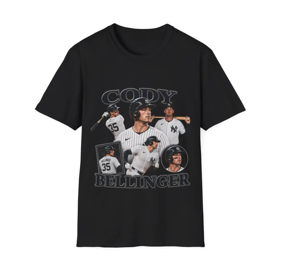 Cody Bellinger Baseball Collage T-Shirt MLB Player Fan Tee