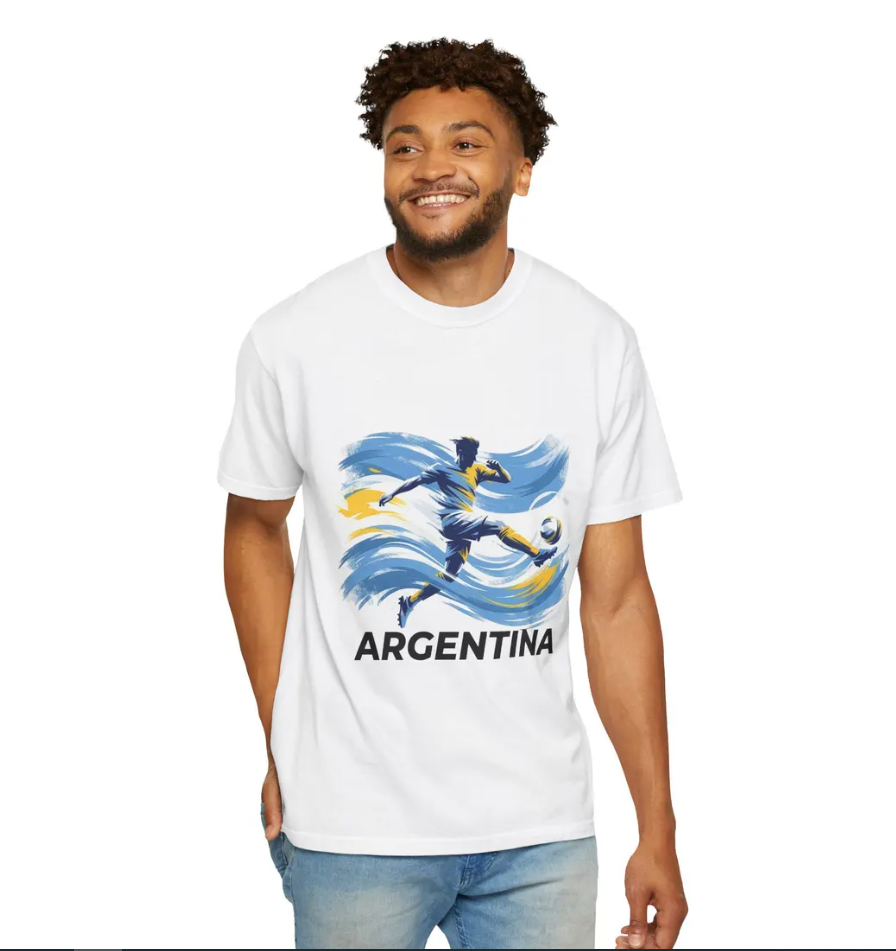 Argentina Soccer Fan T-Shirt, World Cup Graphic Tee