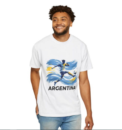 Argentina Soccer Fan T-Shirt, World Cup Graphic Tee