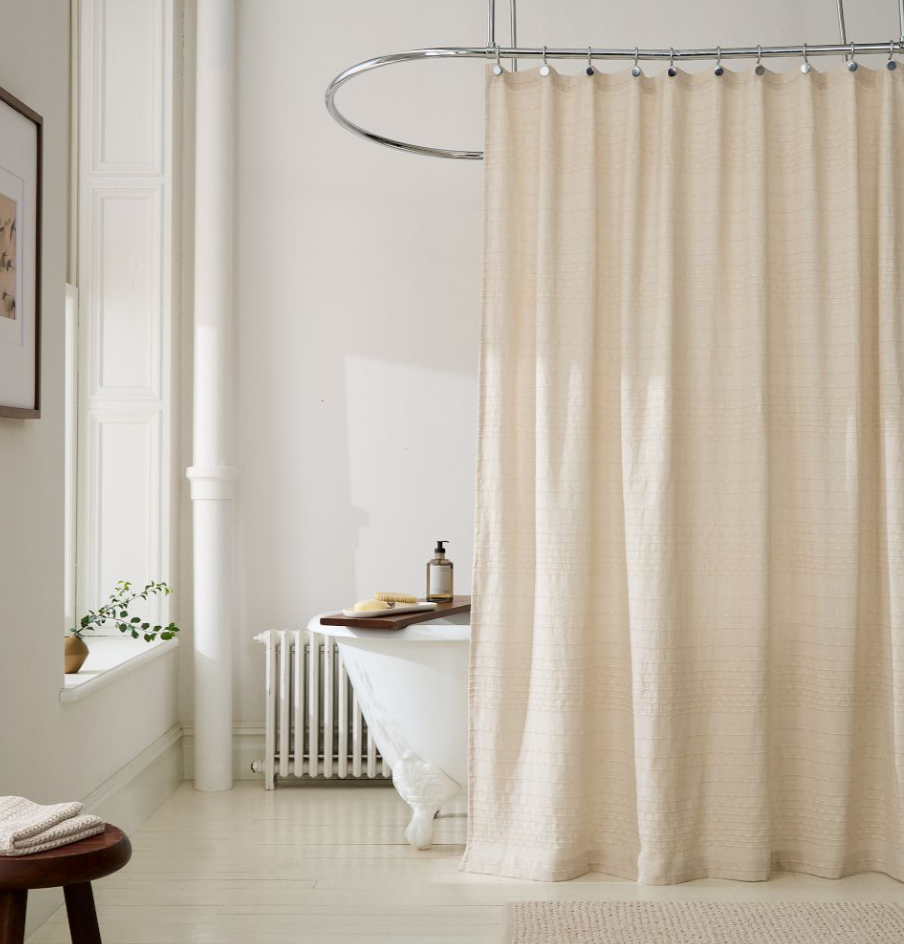 Reese Cotton Linen Shower Curtain