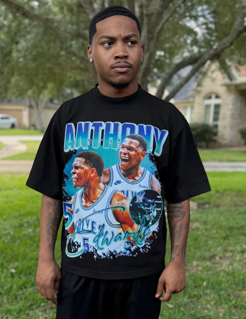 Anthony Edwards Timberwolves Graphic Tees Basketball  NBA Playoffs