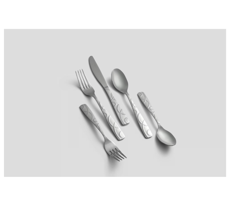 Cambridge Roam Sand 45-Piece Stainless Steel Flatware Set & Hostess Set (Service for 8)