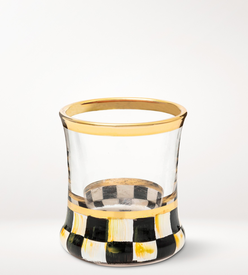 MacKenzie-Childs Courtly Check Shot Glass Flight Board