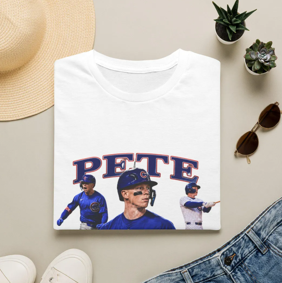 Pete Crow-Armstrong T-Shirt Baseball Player Montage, Chicago Cubs