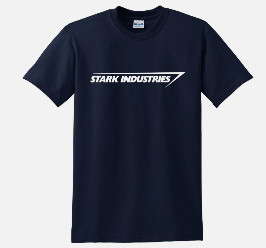 STARK INDUSTRIES T Shirt Iron Man Shield Marvel Comic Father day Gift Top Tee