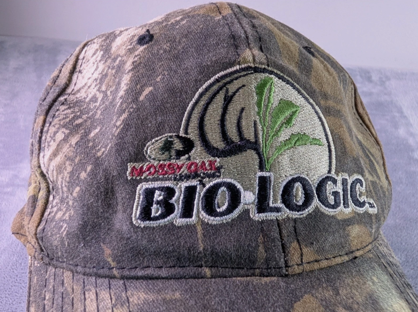 Mossy Oak Bio Logic Camo Hat Mens Adjustable Strapback Hunting Fishing Cap