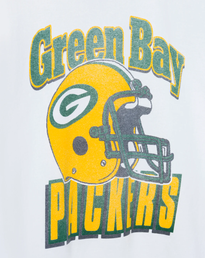 Green Bay Packers Throwback Helmet Flea Market Tee