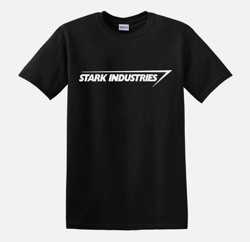 STARK INDUSTRIES T Shirt Iron Man Shield Marvel Comic Father day Gift Top Tee