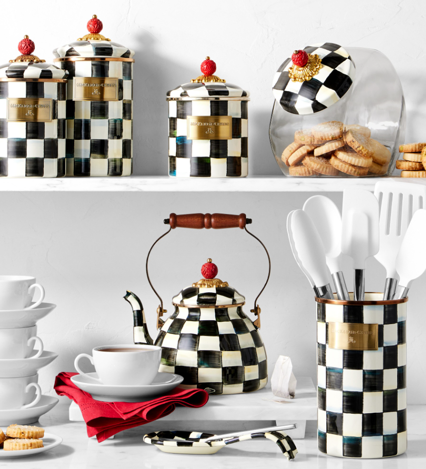 MacKenzie-Childs Courtly Check Cookie Jar