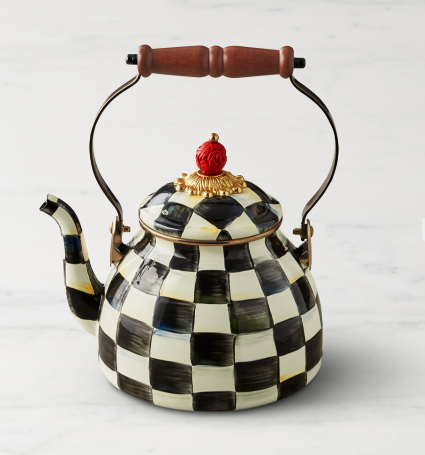 MacKenzie-Childs Courtly Check Tea Kettle