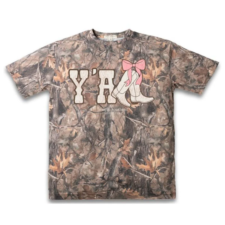 Y'all Camo Print Short Sleeve T-Shirt
