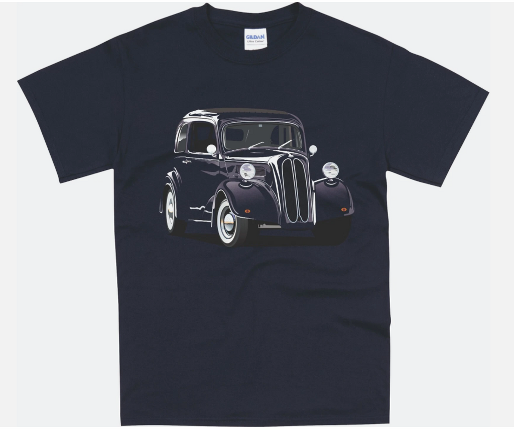 Ford Pop / Anglia T Shirt Classic Car Hotrod Vintage Retro Tee Fathers Day