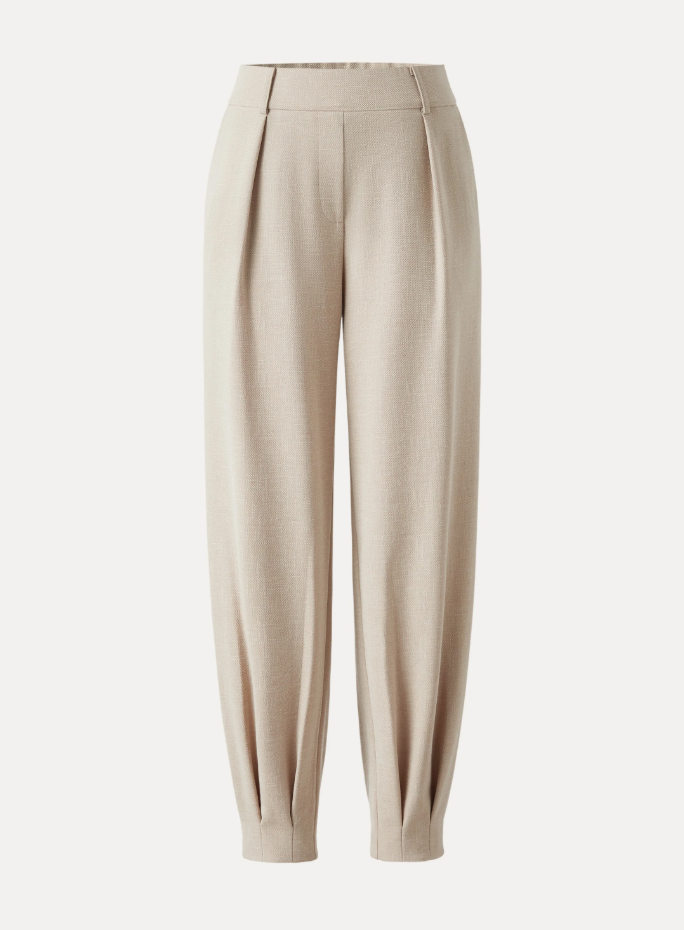 Stretch Linen-Like Wrinkle-Resistant Tapered Pant