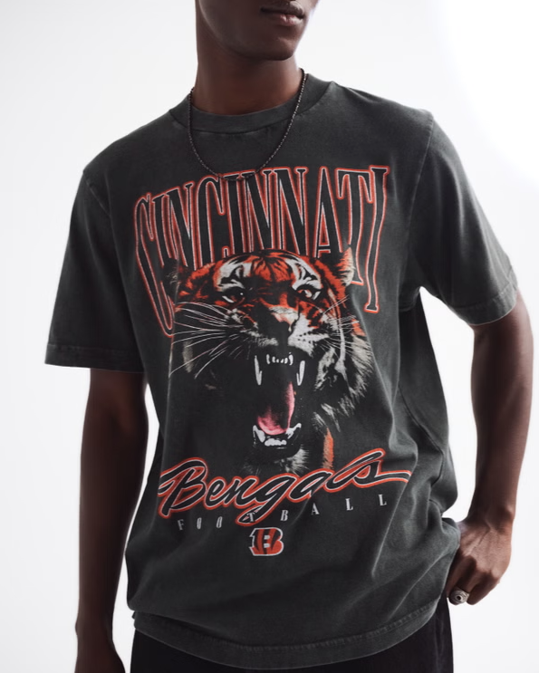Cincinnati Bengals Vintage Inspired Graphic Tee - Vintage NFL Fan Shirt