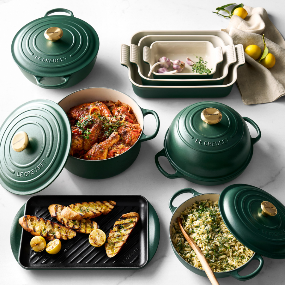 Le Creuset Enameled Cast Iron Skinny Grill - Cerise Red