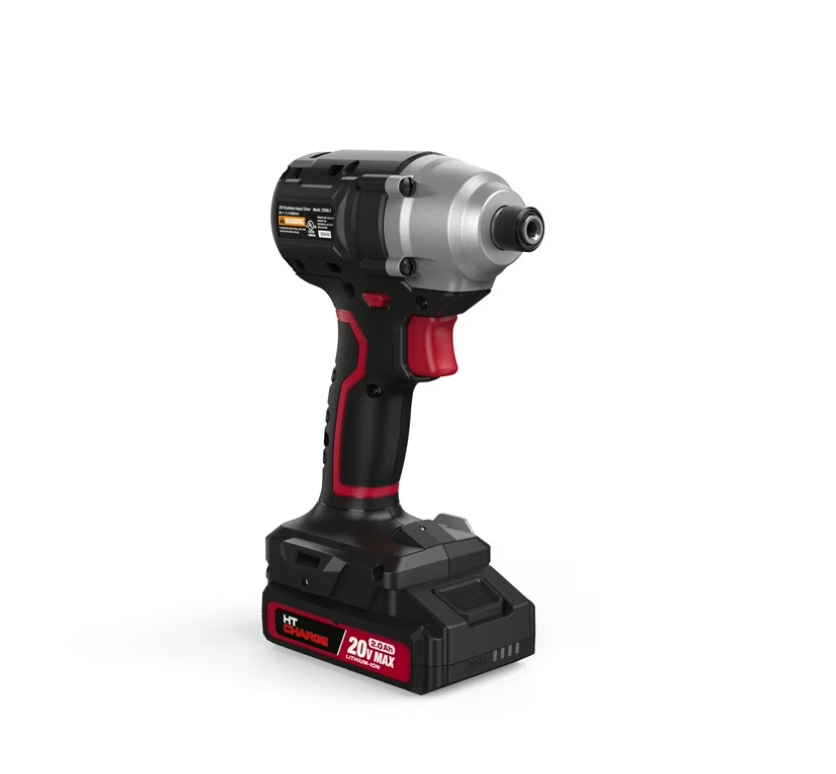 Hyper Tough 20V Brushless Impact Driver with 2.0Ah Lithium-Ion Battery Pack and Charger, 1/4-inch. Hex Collet Chuck Size, 22006.2