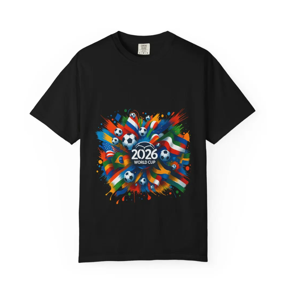 2026 World Cup Graphic Tee, USA Soccer Fan Shirt