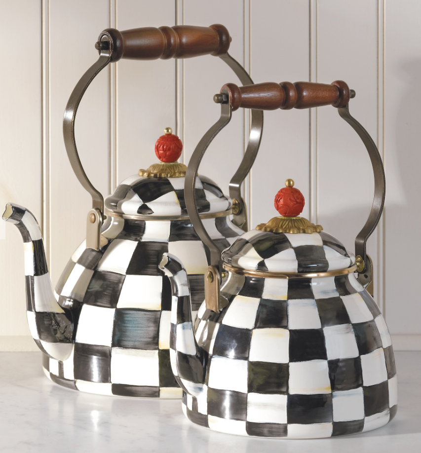 MacKenzie-Childs Courtly Check Tea Kettle