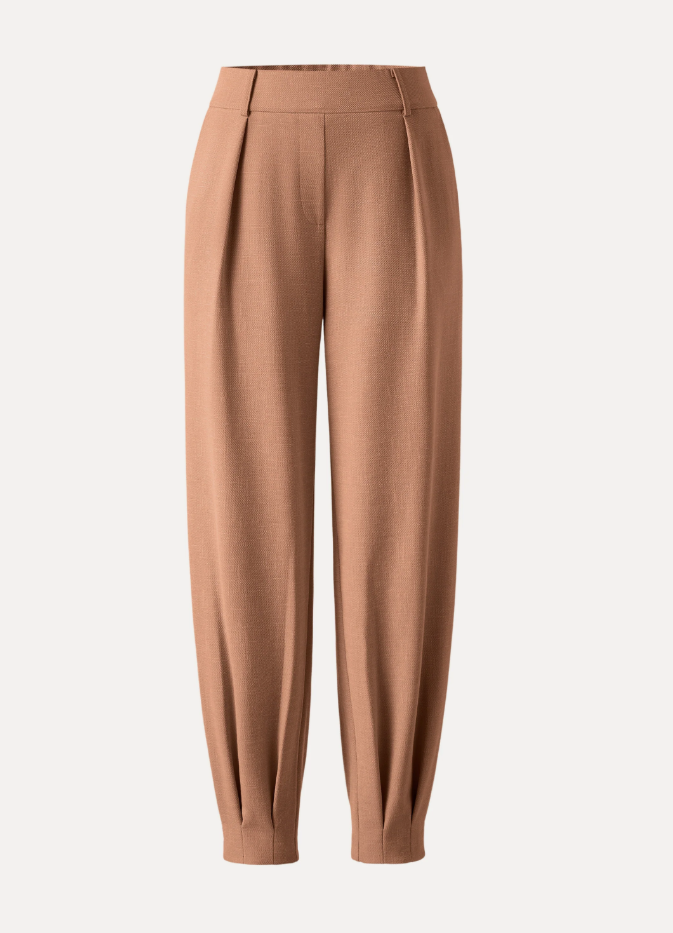 Stretch Linen-Like Wrinkle-Resistant Tapered Pant