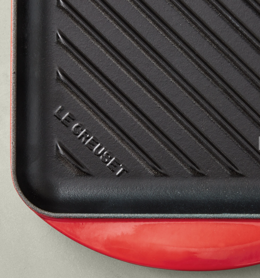 Le Creuset Enameled Cast Iron Skinny Grill - Cerise Red