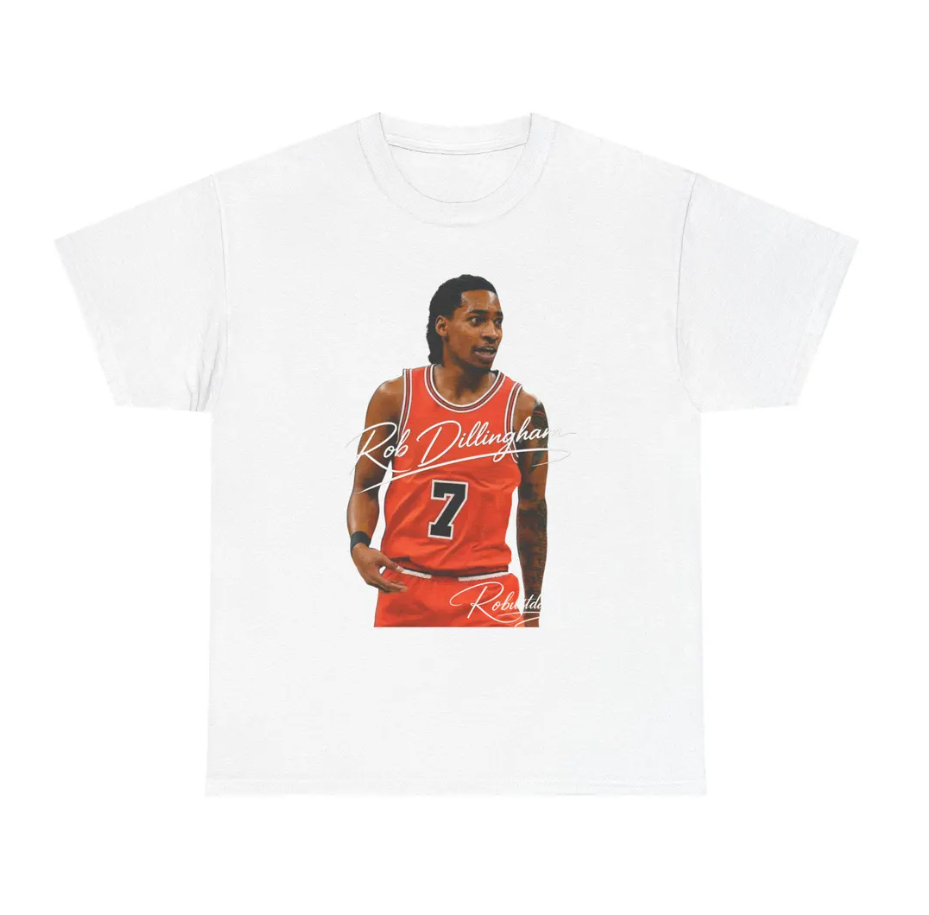 Rob Dillingham Chicago T Shirt Basketball Player Graphic Tee