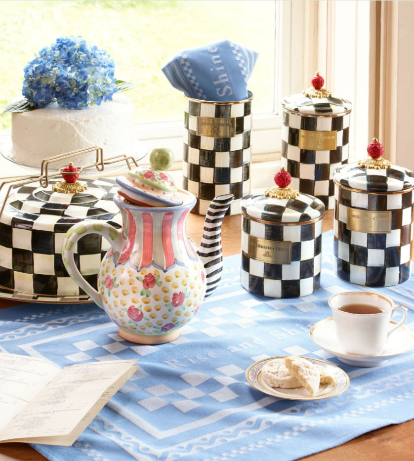 MacKenzie-Childs Courtly Check Canister - Medium