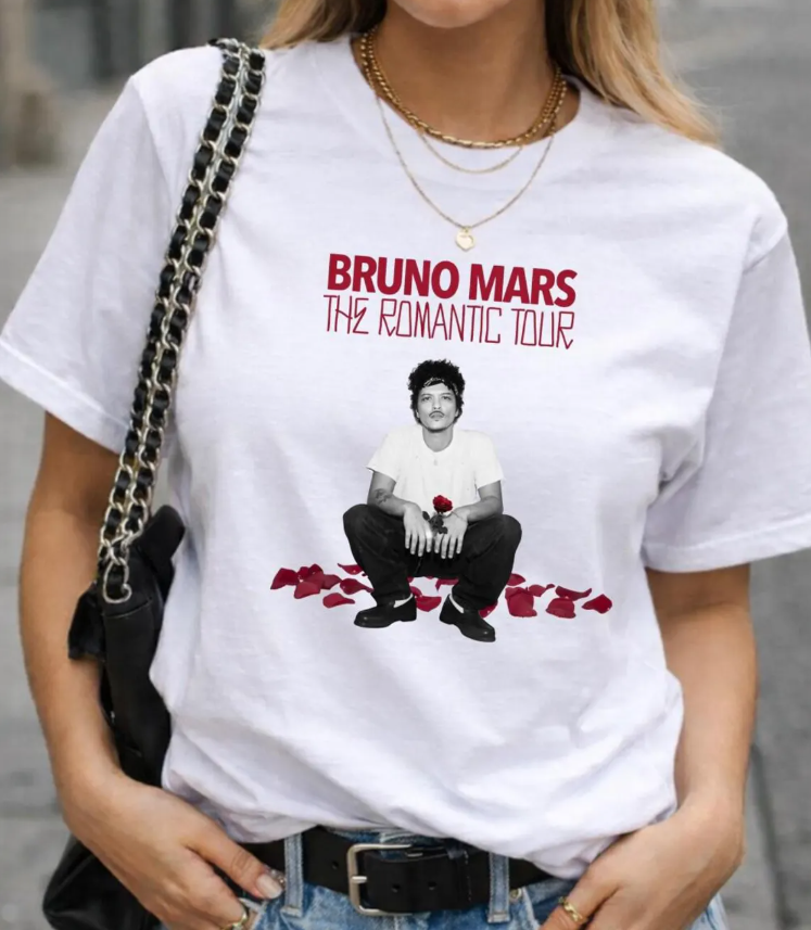 Bruno Mars The Romantic Tour 2026 Shirt, Bruno Mars Concert, Unisex T Shirt, Music Fan Gift
