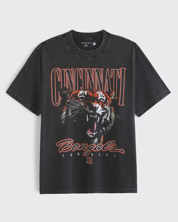 Cincinnati Bengals Vintage Inspired Graphic Tee - Vintage NFL Fan Shirt