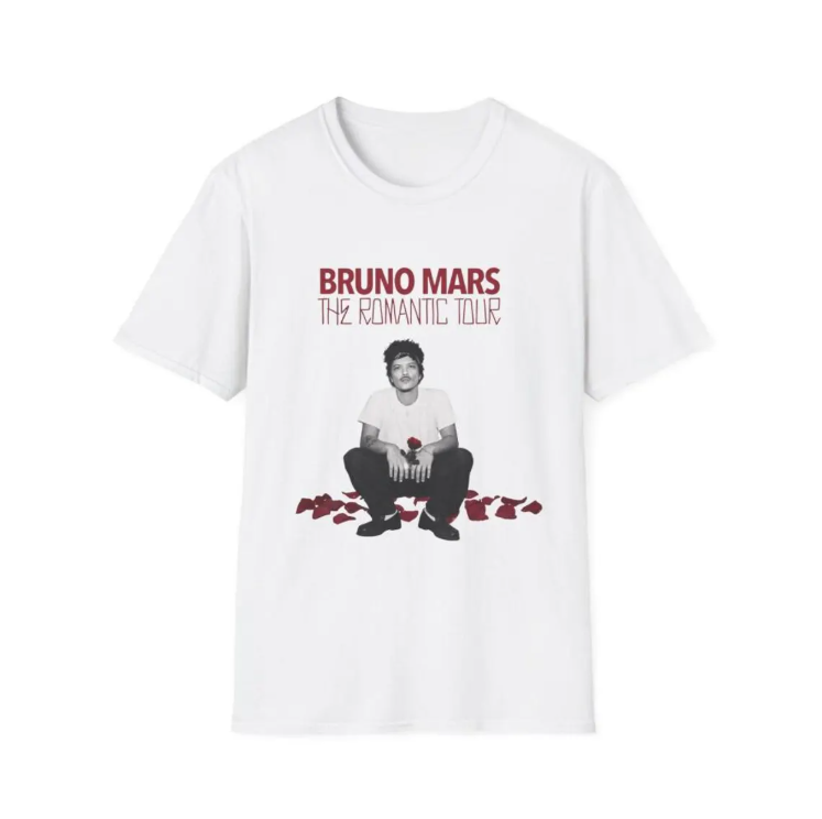 Bruno Mars The Romantic Tour 2026 Shirt, Bruno Mars Concert, Unisex T Shirt, Music Fan Gift