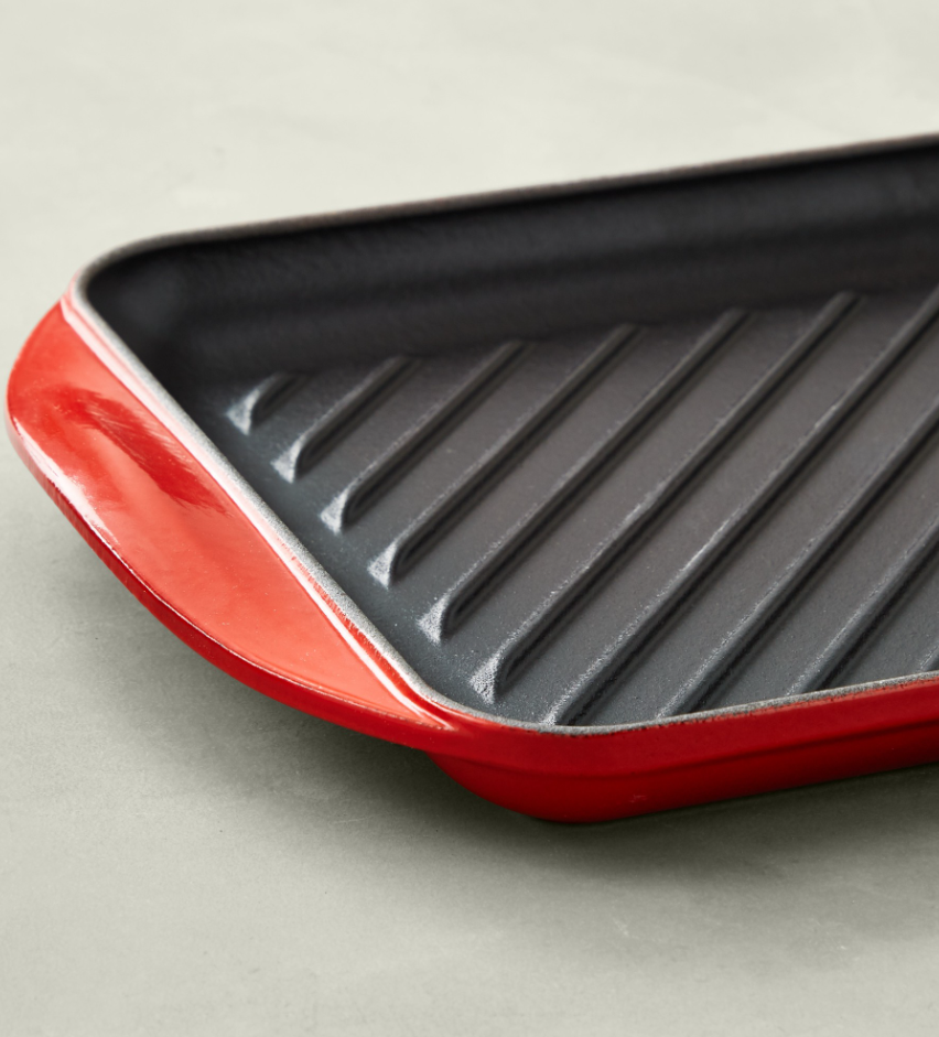 Le Creuset Enameled Cast Iron Skinny Grill - Cerise Red