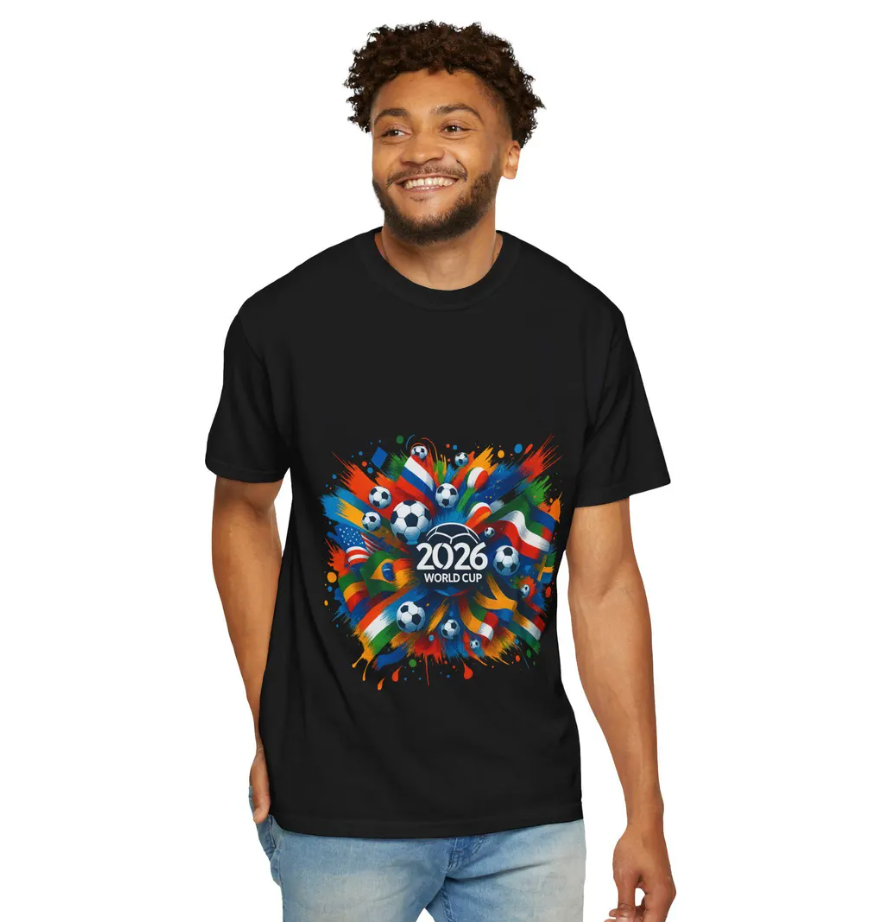 2026 World Cup Graphic Tee, USA Soccer Fan Shirt