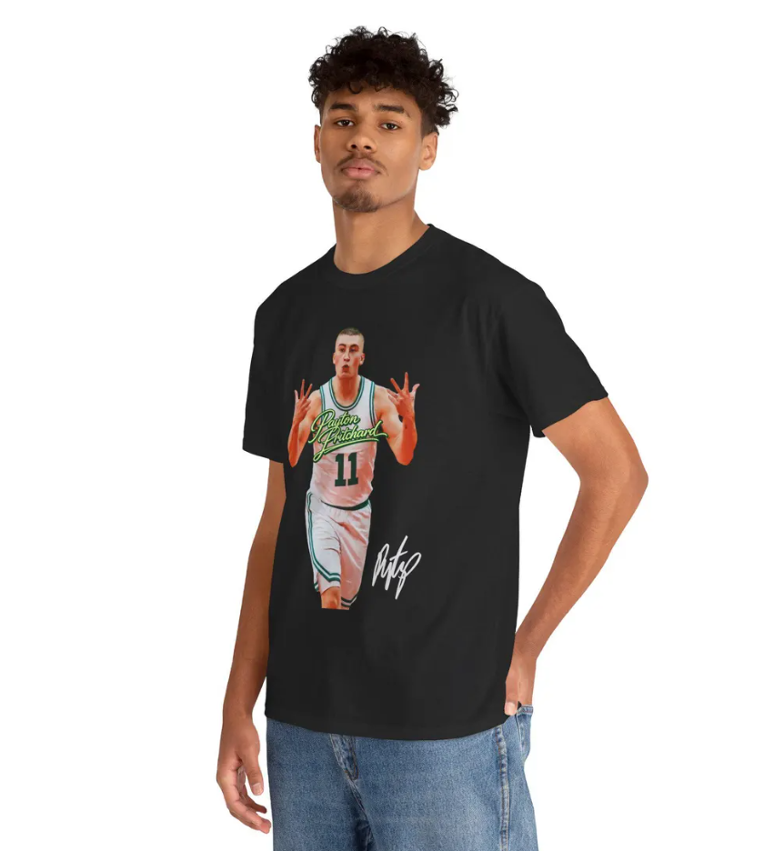Payton Pritchard Boston T Shirt Autograph Edition