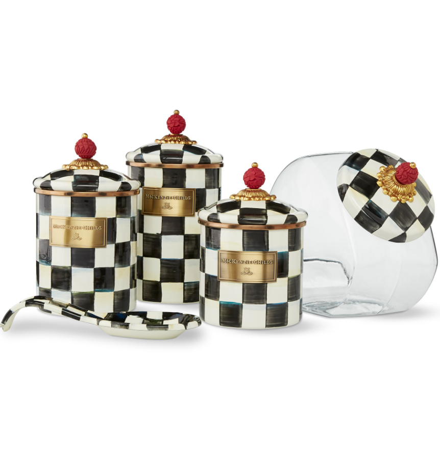 MacKenzie-Childs Courtly Check Canister - Small