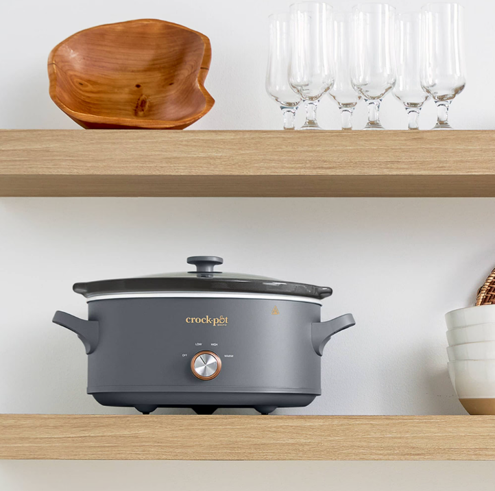 Crock-Pot Manual 7-Quart Slow Cooker, Mussel Grey